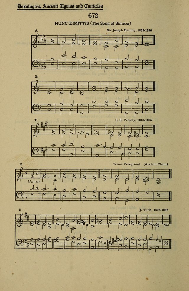 Methodist Hymn and Tune Book: official hymn book of the Methodist Church page 744