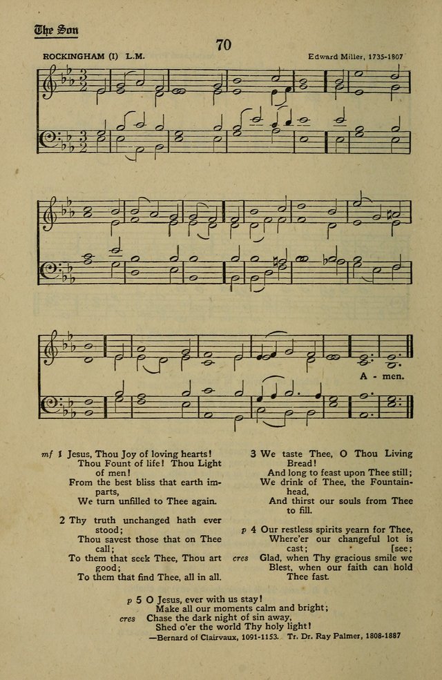 Methodist Hymn and Tune Book: official hymn book of the Methodist Church page 76