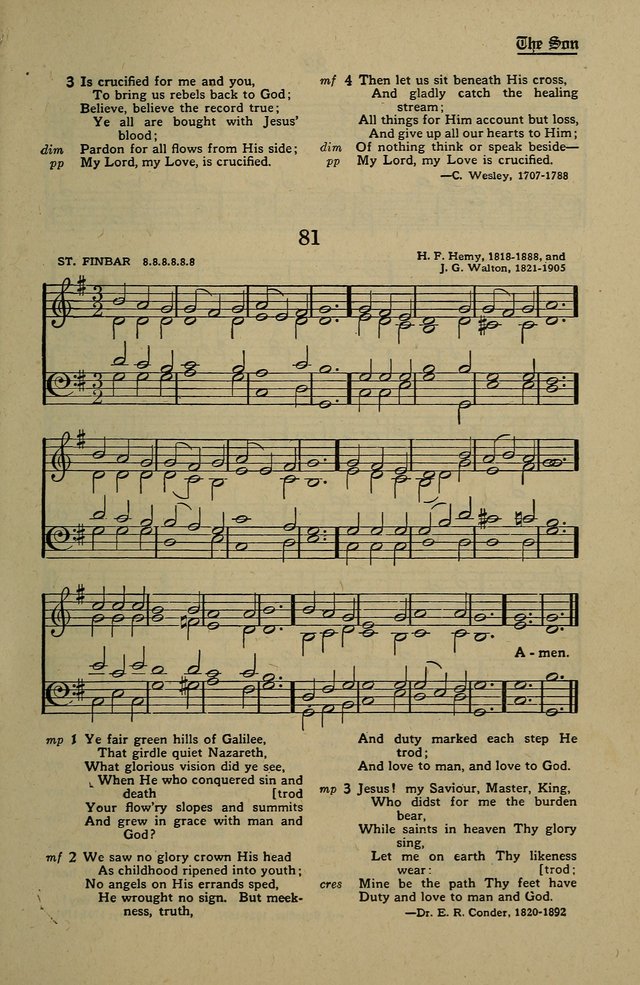 Methodist Hymn and Tune Book: official hymn book of the Methodist Church page 85