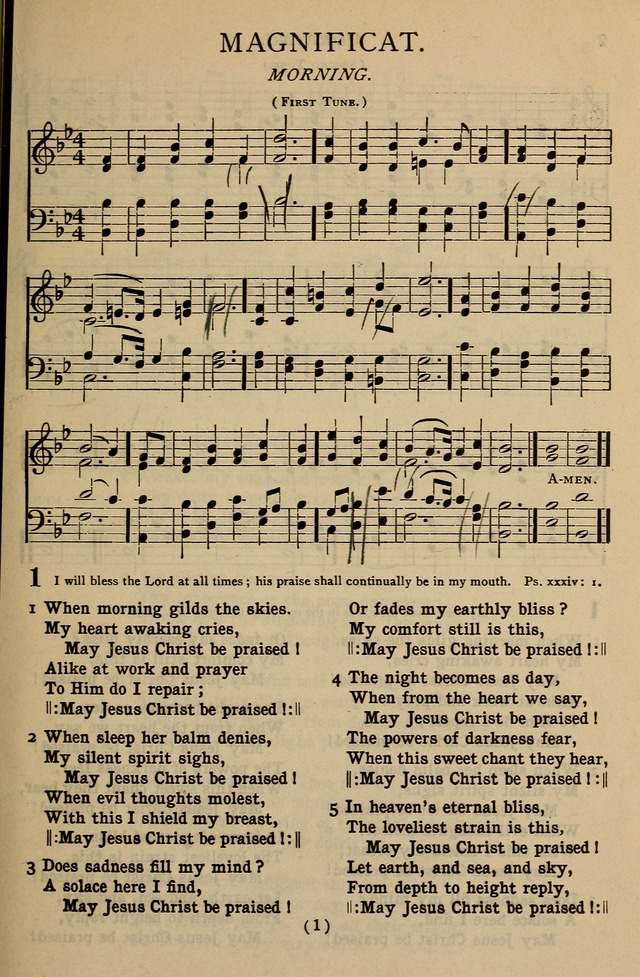 The Magnificat hymns with tunes page 14