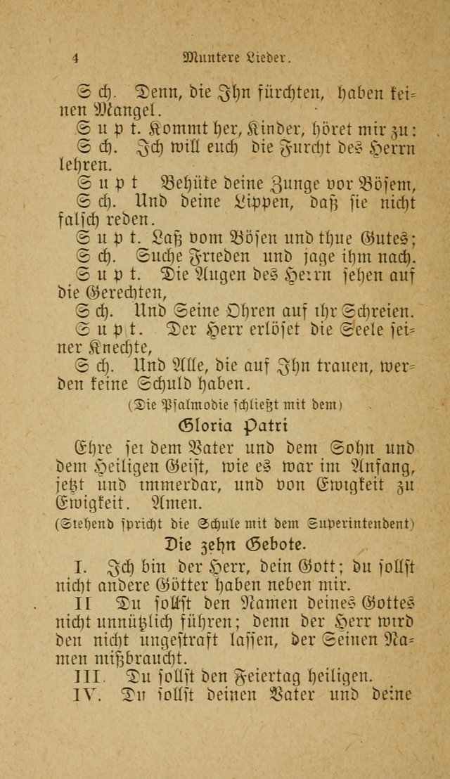 Muntere Lieder: Eine Sammlung der beliebtesten und brauchbarsten Gesänge für Sonntagsschulen und andere christlichen Versammlungen. 3. Aufl. page 9