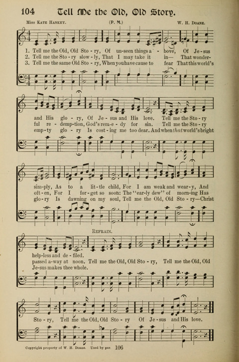 Messages of Love Hymn Book: for Gospel, Sunday School, Special Services and Home Singing page 104