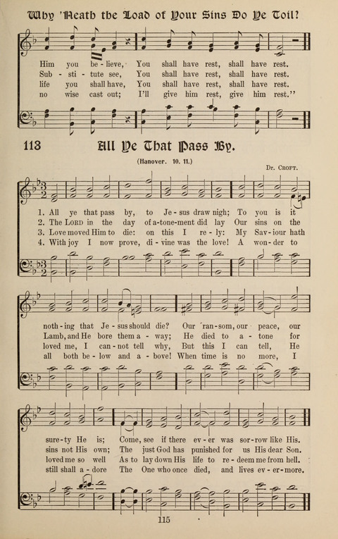 Messages of Love Hymn Book: for Gospel, Sunday School, Special Services and Home Singing page 113