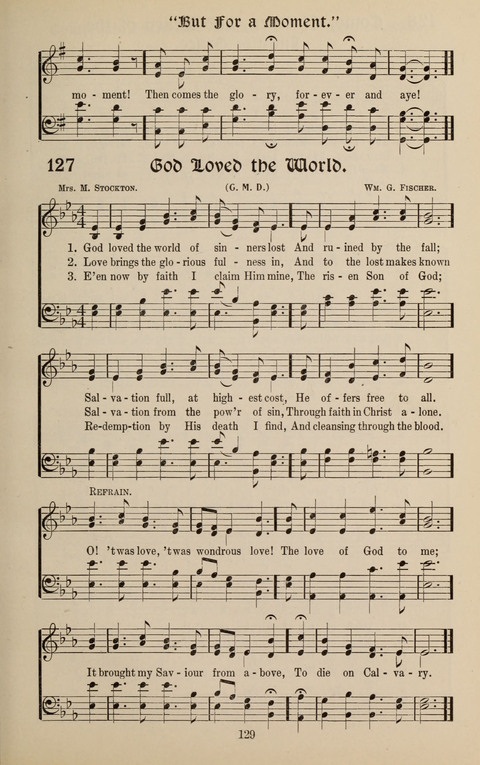 Messages of Love Hymn Book: for Gospel, Sunday School, Special Services and Home Singing page 127