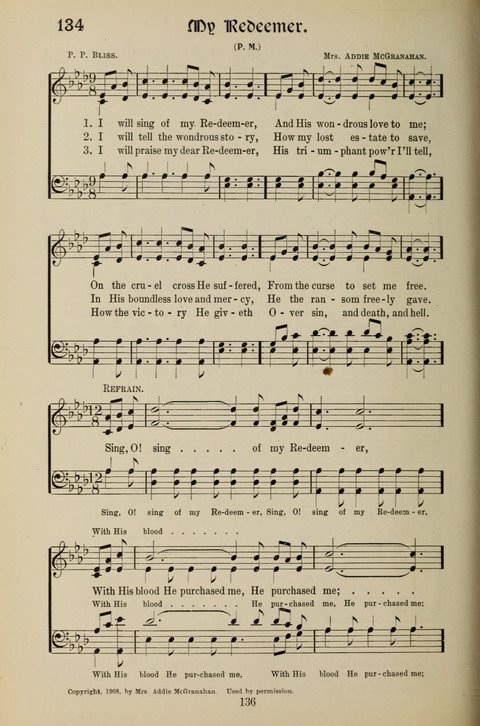 Messages of Love Hymn Book: for Gospel, Sunday School, Special Services and Home Singing page 134