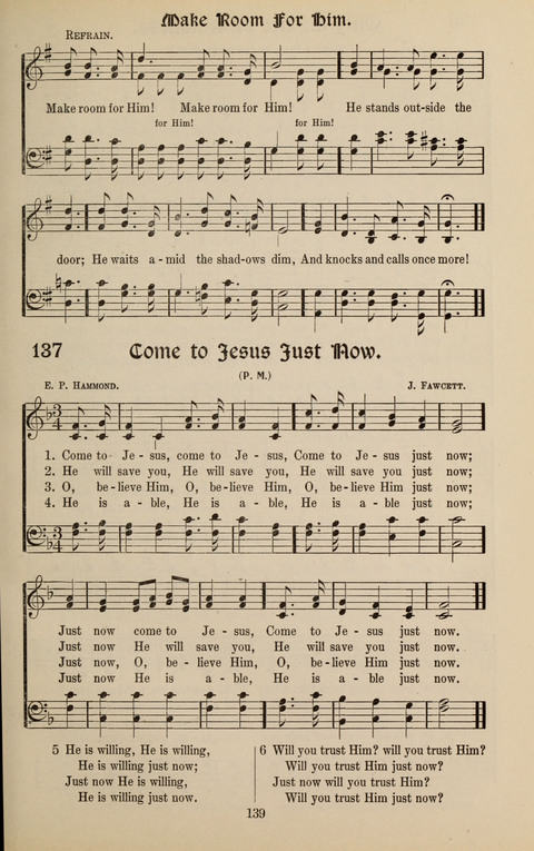 Messages of Love Hymn Book: for Gospel, Sunday School, Special Services and Home Singing page 137