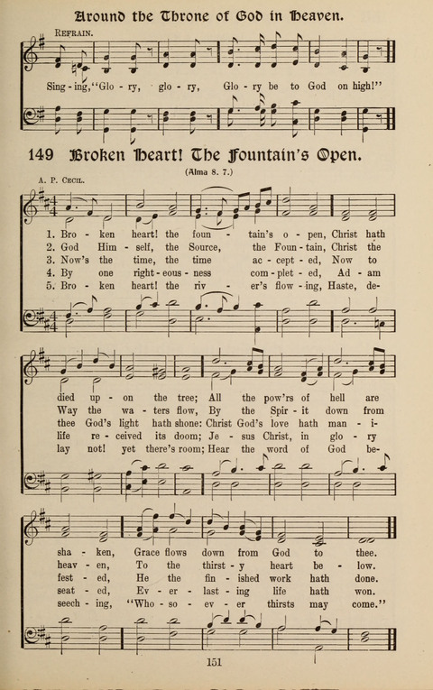 Messages of Love Hymn Book: for Gospel, Sunday School, Special Services and Home Singing page 149