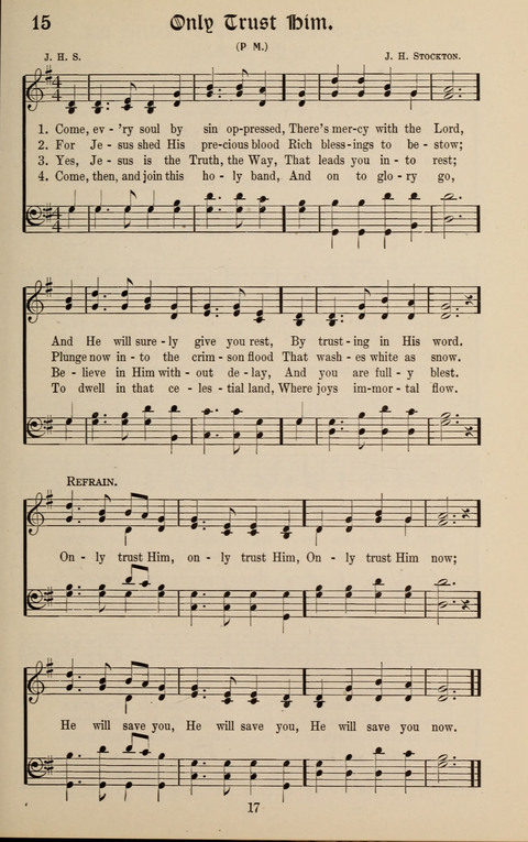 Messages of Love Hymn Book: for Gospel, Sunday School, Special Services and Home Singing page 15