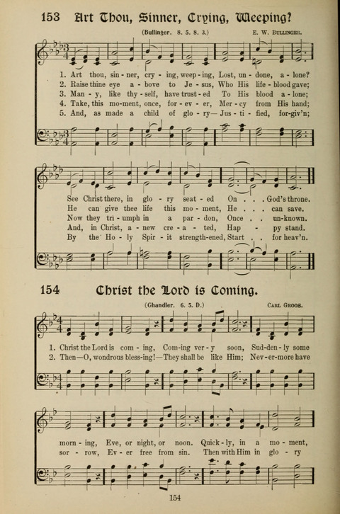 Messages of Love Hymn Book: for Gospel, Sunday School, Special Services and Home Singing page 152