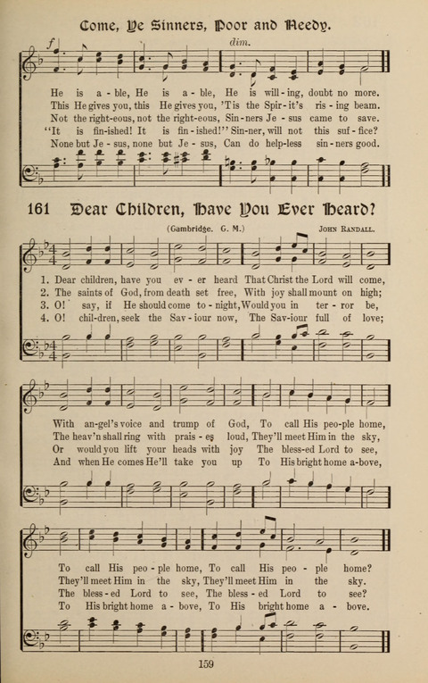 Messages of Love Hymn Book: for Gospel, Sunday School, Special Services and Home Singing page 157
