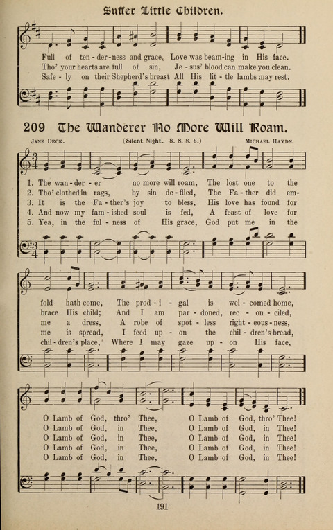 Messages of Love Hymn Book: for Gospel, Sunday School, Special Services and Home Singing page 189