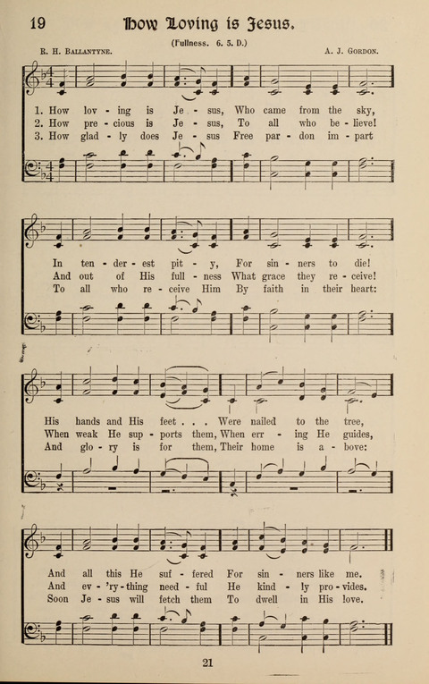 Messages of Love Hymn Book: for Gospel, Sunday School, Special Services and Home Singing page 19