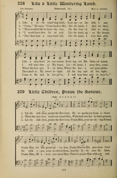 Messages of Love Hymn Book: for Gospel, Sunday School, Special Services and Home Singing page 202