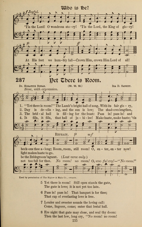 Messages of Love Hymn Book: for Gospel, Sunday School, Special Services and Home Singing page 233