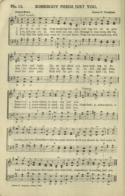 Messages of Love Hymn Book: for Gospel, Sunday School, Special Services and Home Singing page 271