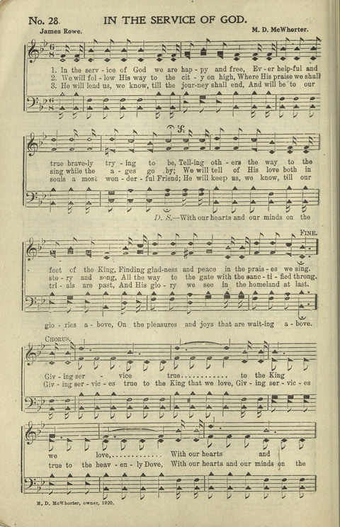 Messages of Love Hymn Book: for Gospel, Sunday School, Special Services and Home Singing page 287