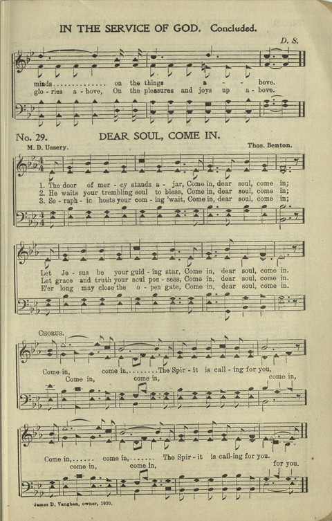 Messages of Love Hymn Book: for Gospel, Sunday School, Special Services and Home Singing page 288