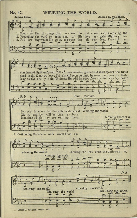 Messages of Love Hymn Book: for Gospel, Sunday School, Special Services and Home Singing page 306