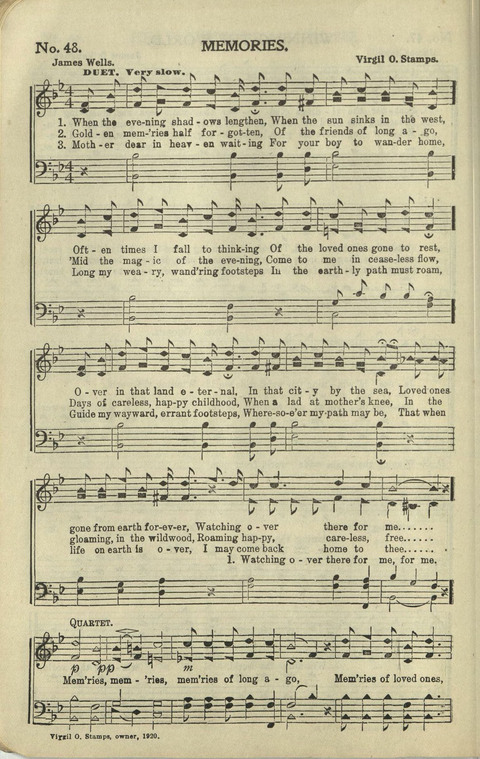 Messages of Love Hymn Book: for Gospel, Sunday School, Special Services and Home Singing page 307