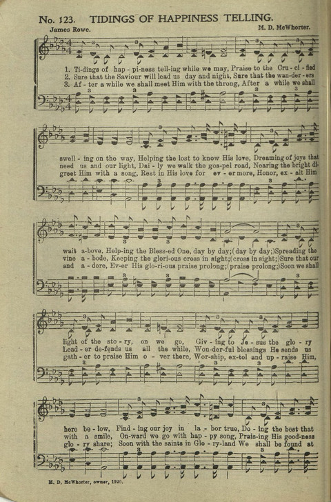 Messages of Love Hymn Book: for Gospel, Sunday School, Special Services and Home Singing page 395