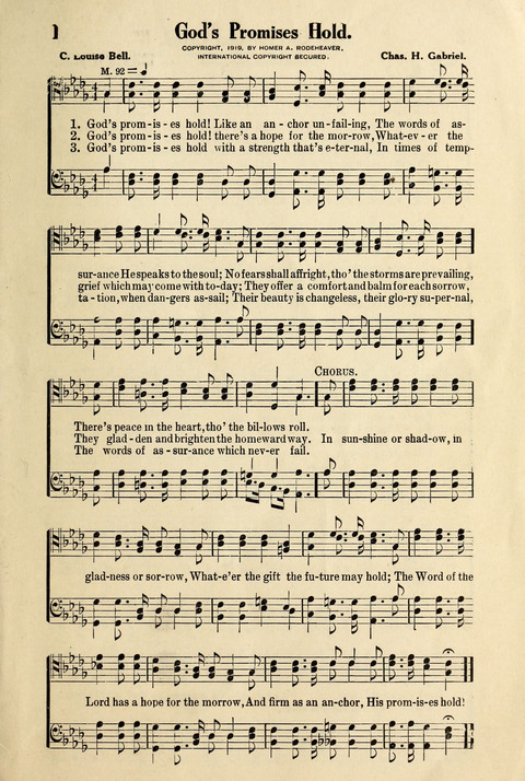 Messages of Love Hymn Book: for Gospel, Sunday School, Special Services and Home Singing page 422