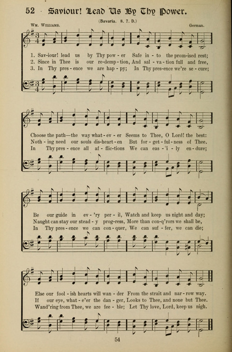 Messages of Love Hymn Book: for Gospel, Sunday School, Special Services and Home Singing page 52