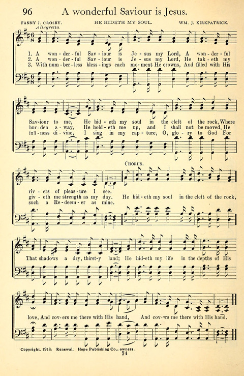 Messages of Love Hymn Book: for Gospel, Sunday School, Special Services and Home Singing page 526
