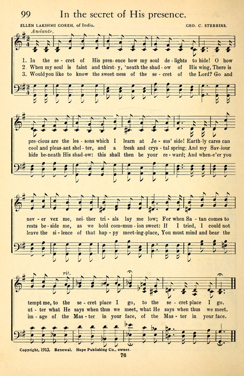 Messages of Love Hymn Book: for Gospel, Sunday School, Special Services and Home Singing page 528