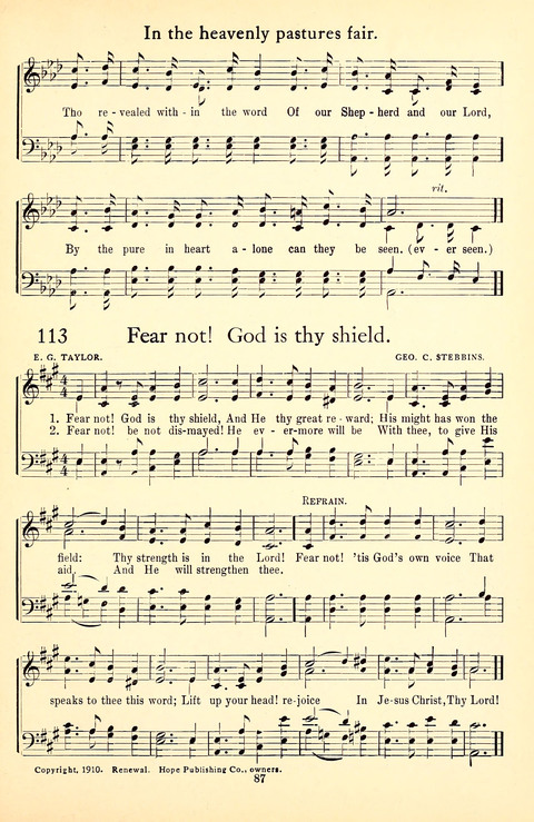 Messages of Love Hymn Book: for Gospel, Sunday School, Special Services and Home Singing page 539