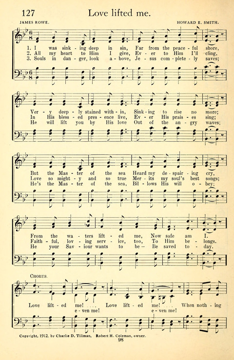 Messages of Love Hymn Book: for Gospel, Sunday School, Special Services and Home Singing page 550