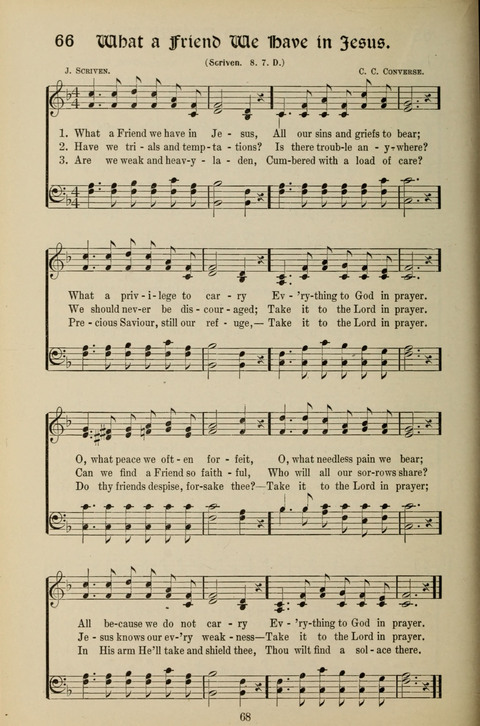 Messages of Love Hymn Book: for Gospel, Sunday School, Special Services and Home Singing page 66