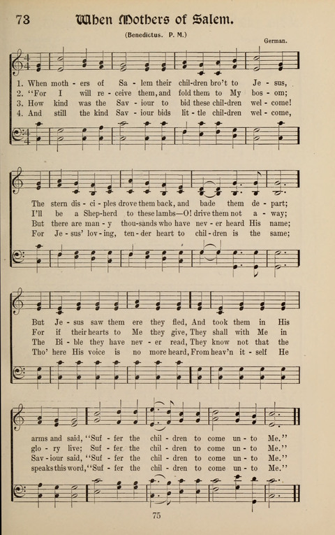Messages of Love Hymn Book: for Gospel, Sunday School, Special Services and Home Singing page 73