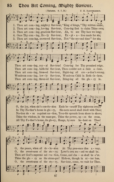 Messages of Love Hymn Book: for Gospel, Sunday School, Special Services and Home Singing page 85