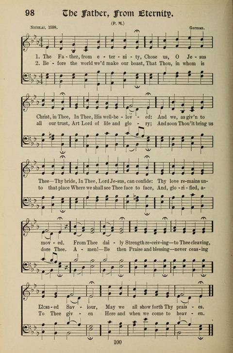 Messages of Love Hymn Book: for Gospel, Sunday School, Special Services and Home Singing page 98