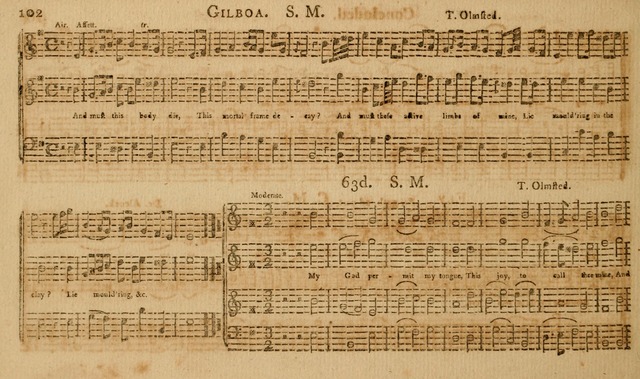 The Musical Olio: containing I. a concise introduction to the art of singing by note. II. a variety of psalms, tunes, hymns, and set pieces, selected principally from European authors... page 108