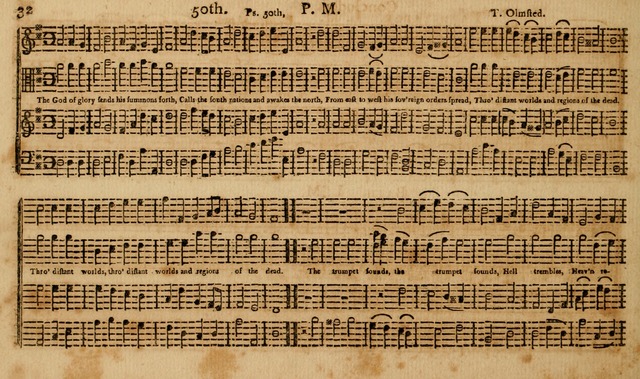 The Musical Olio: containing I. a concise introduction to the art of singing by note. II. a variety of psalms, tunes, hymns, and set pieces, selected principally from European authors... page 38