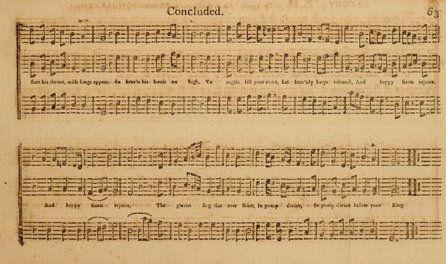 The Musical Olio: containing I. a concise introduction to the art of singing by note. II. a variety of psalms, tunes, hymns, and set pieces, selected principally from European authors... page 69