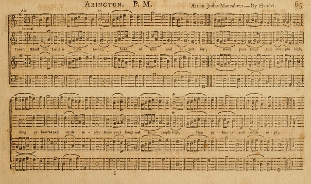 The Musical Olio: containing I. a concise introduction to the art of singing by note. II. a variety of psalms, tunes, hymns, and set pieces, selected principally from European authors... page 71