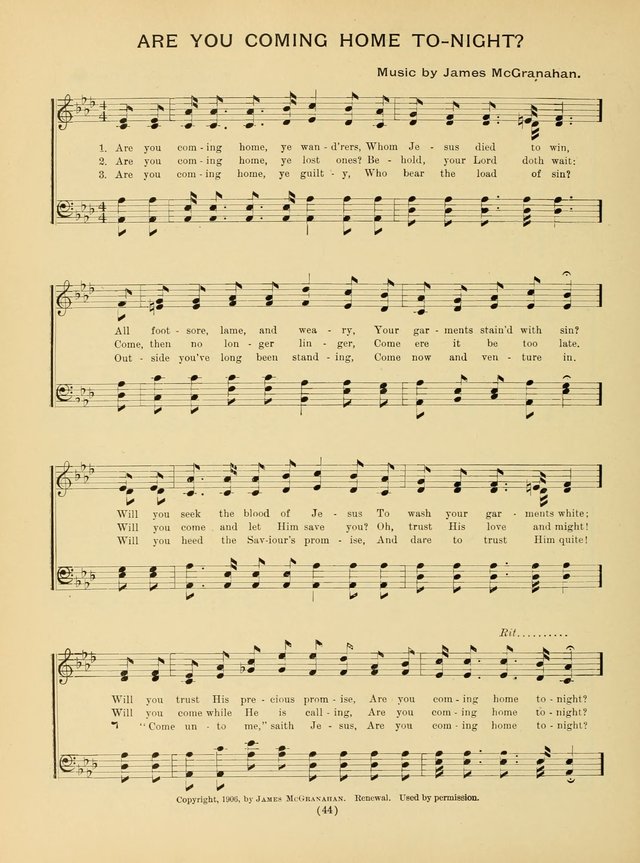 The Most Popular Hymns page 44