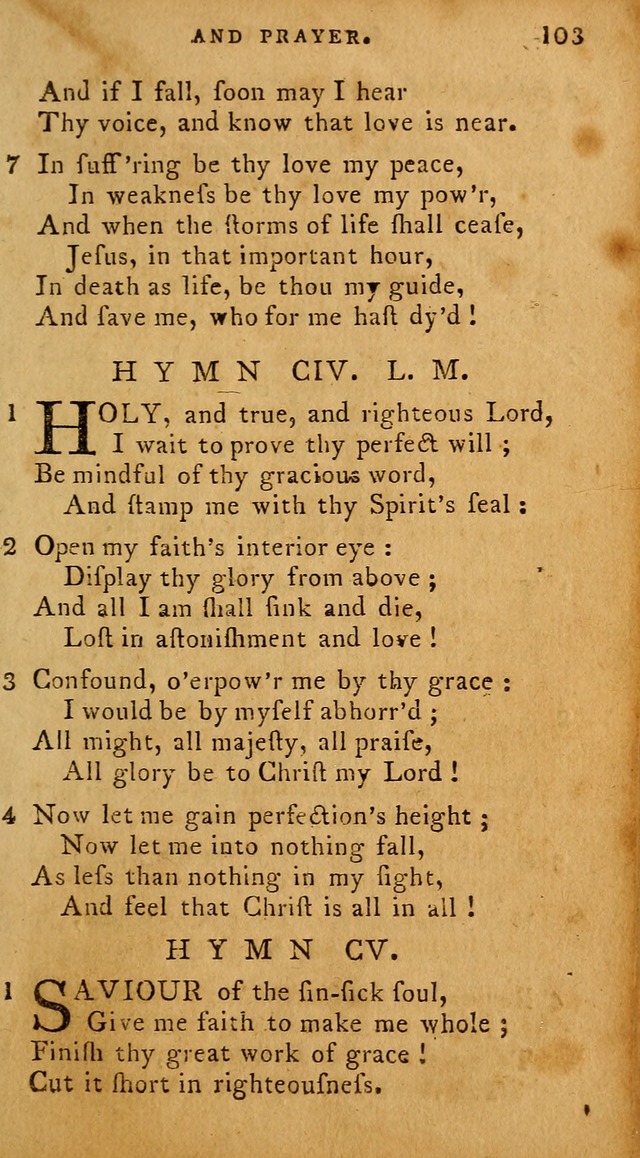 The Methodist Pocket Hymn-book, revised and improved: designed as a constant companion for the pious, of all denominations (30th ed.) page 103