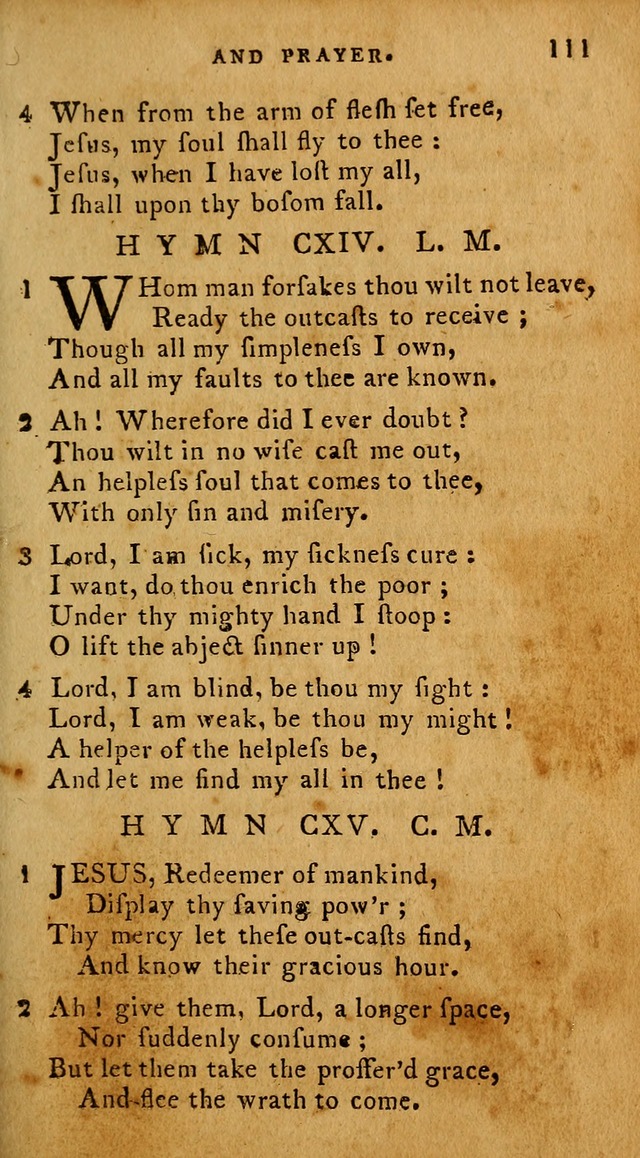 The Methodist Pocket Hymn-book, revised and improved: designed as a constant companion for the pious, of all denominations (30th ed.) page 111
