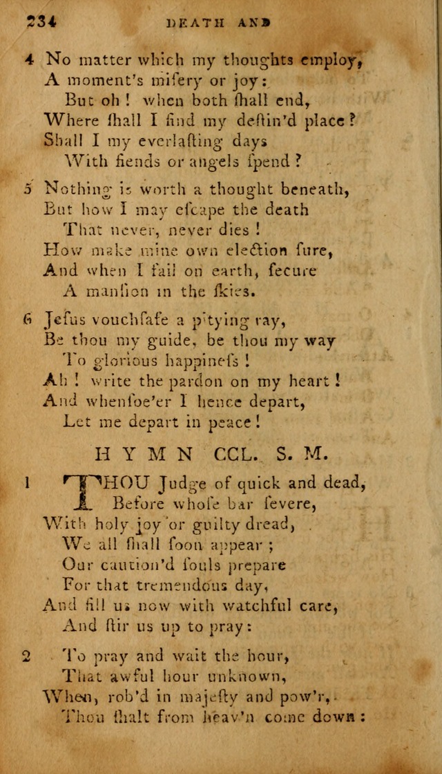 The Methodist Pocket Hymn-book, revised and improved: designed as a constant companion for the pious, of all denominations (30th ed.) page 234
