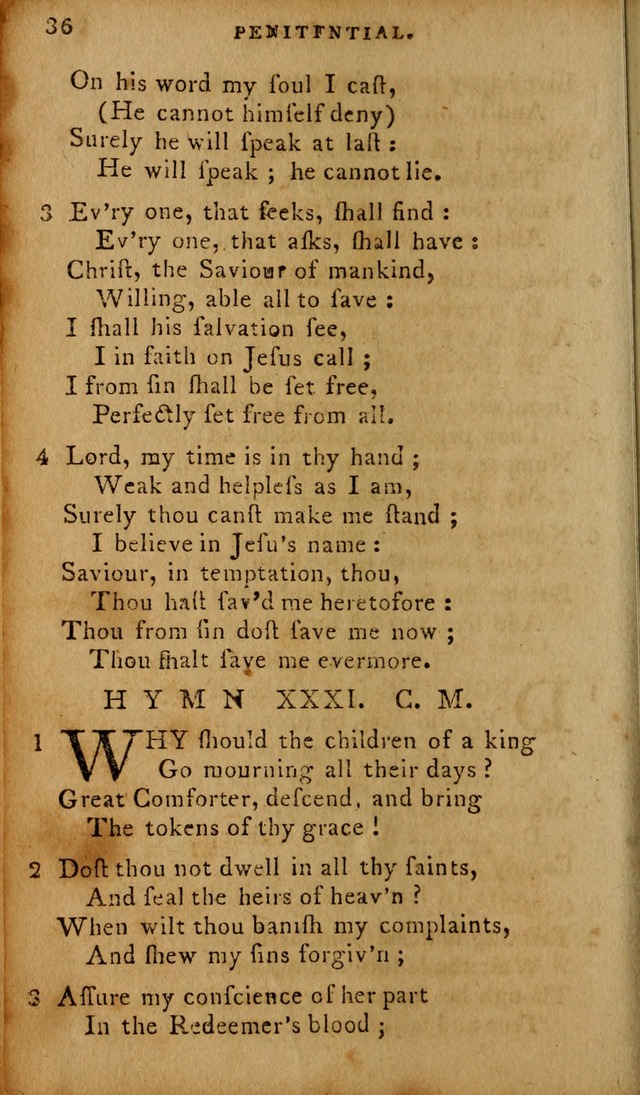 The Methodist Pocket Hymn-book, revised and improved: designed as a constant companion for the pious, of all denominations (30th ed.) page 36