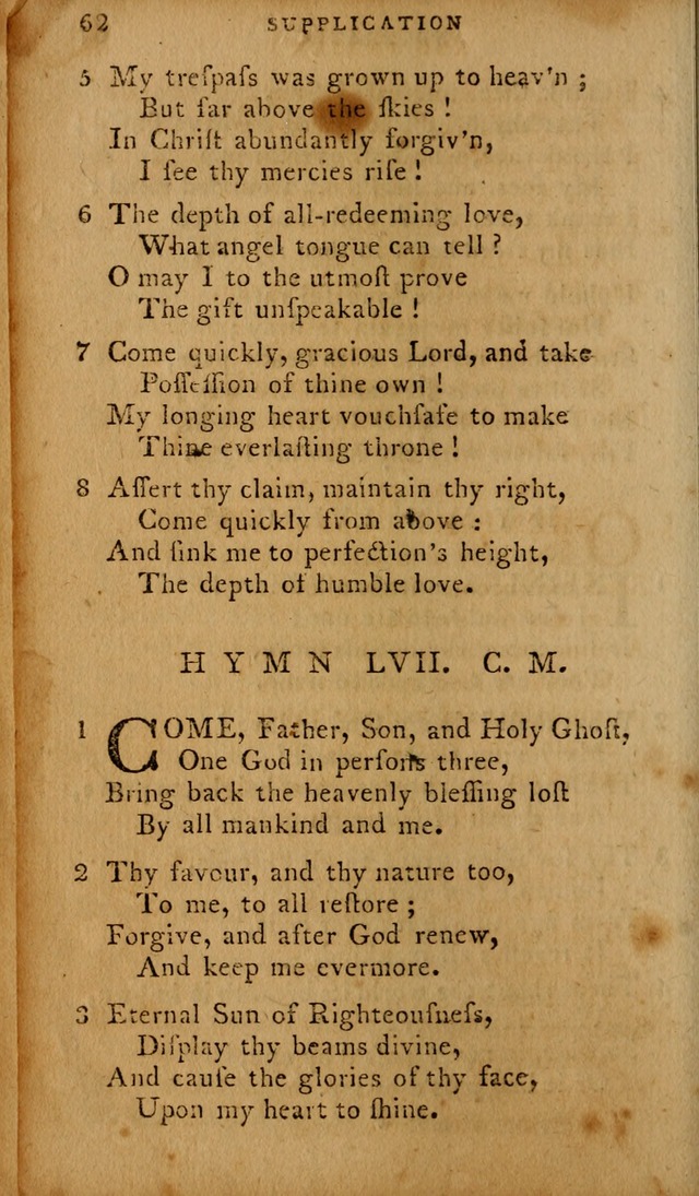 The Methodist Pocket Hymn-book, revised and improved: designed as a constant companion for the pious, of all denominations (30th ed.) page 62