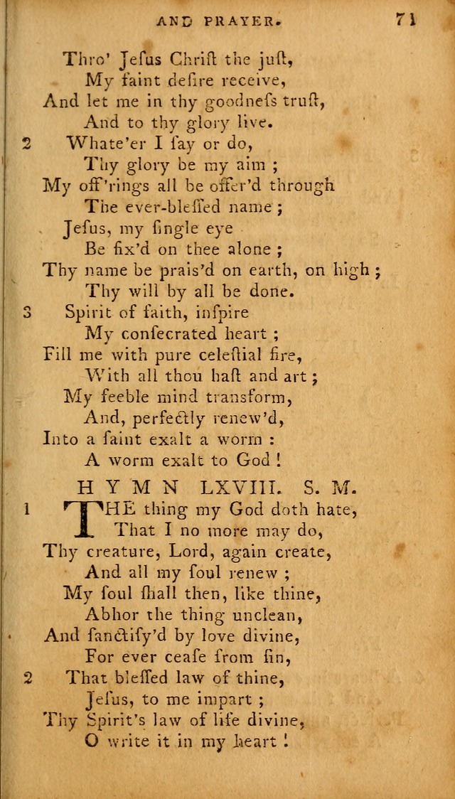 The Methodist Pocket Hymn-book, revised and improved: designed as a constant companion for the pious, of all denominations (30th ed.) page 71