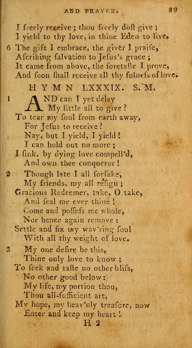 The Methodist Pocket Hymn-book, revised and improved: designed as a constant companion for the pious, of all denominations (30th ed.) page 89