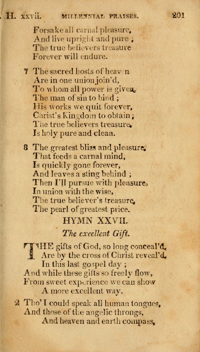 Millennial Praises: containing a collection of gospel hymns, in four parts; adapted to the day of Christ