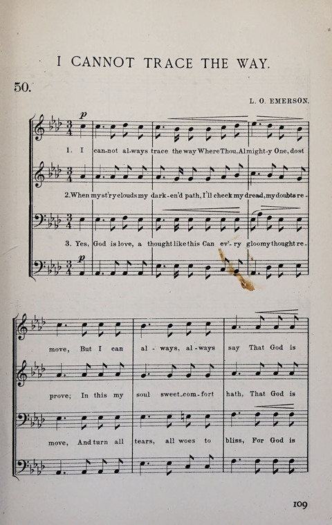 Manly Praise: A Collection of Solos, Quartets, and Choruses, for the Evangelistic Meetings, etc. page 109