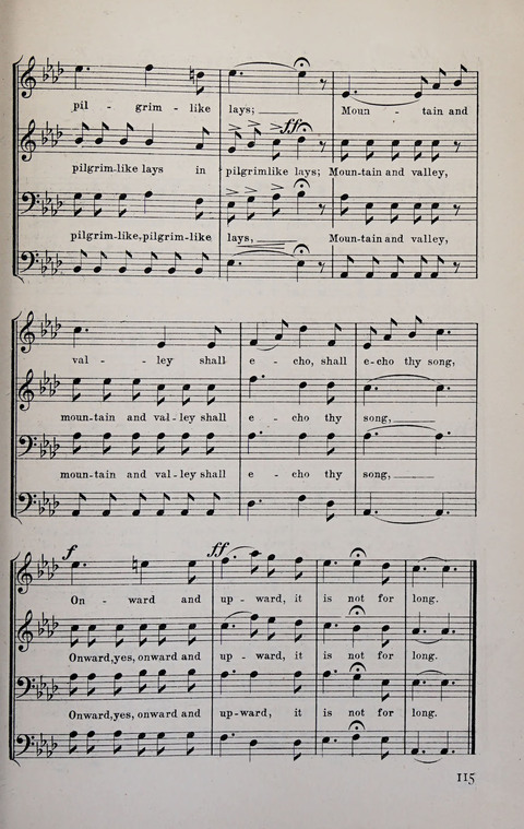 Manly Praise: A Collection of Solos, Quartets, and Choruses, for the Evangelistic Meetings, etc. page 115