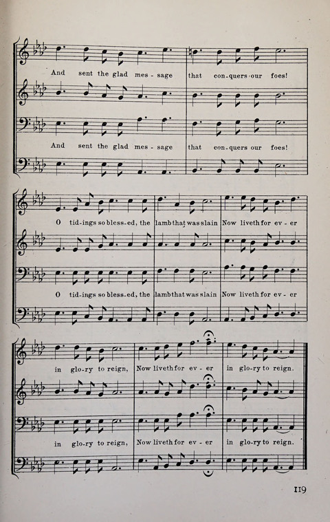 Manly Praise: A Collection of Solos, Quartets, and Choruses, for the Evangelistic Meetings, etc. page 119